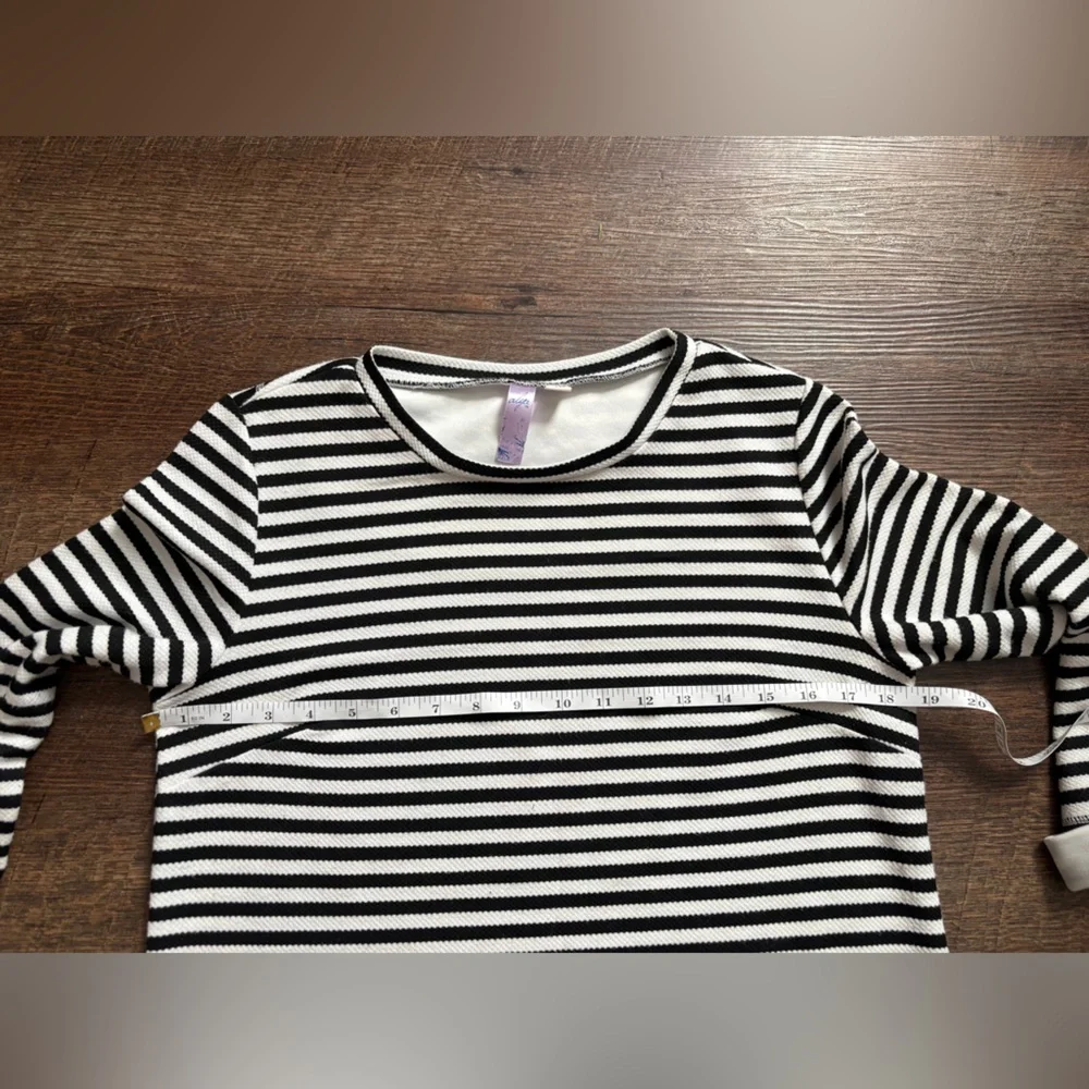 ALYA tunic sweatshirt dress casual cute nautical vacation preppy sz M EUC